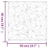 Paneles de pared 48 uds XPS amatista negro 50x50 cm 12