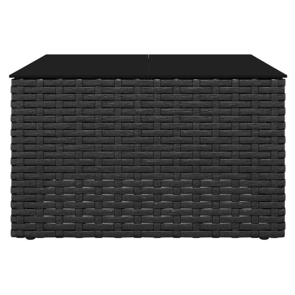 Set de muebles de jardín 2 pzas y cojines ratán sintético