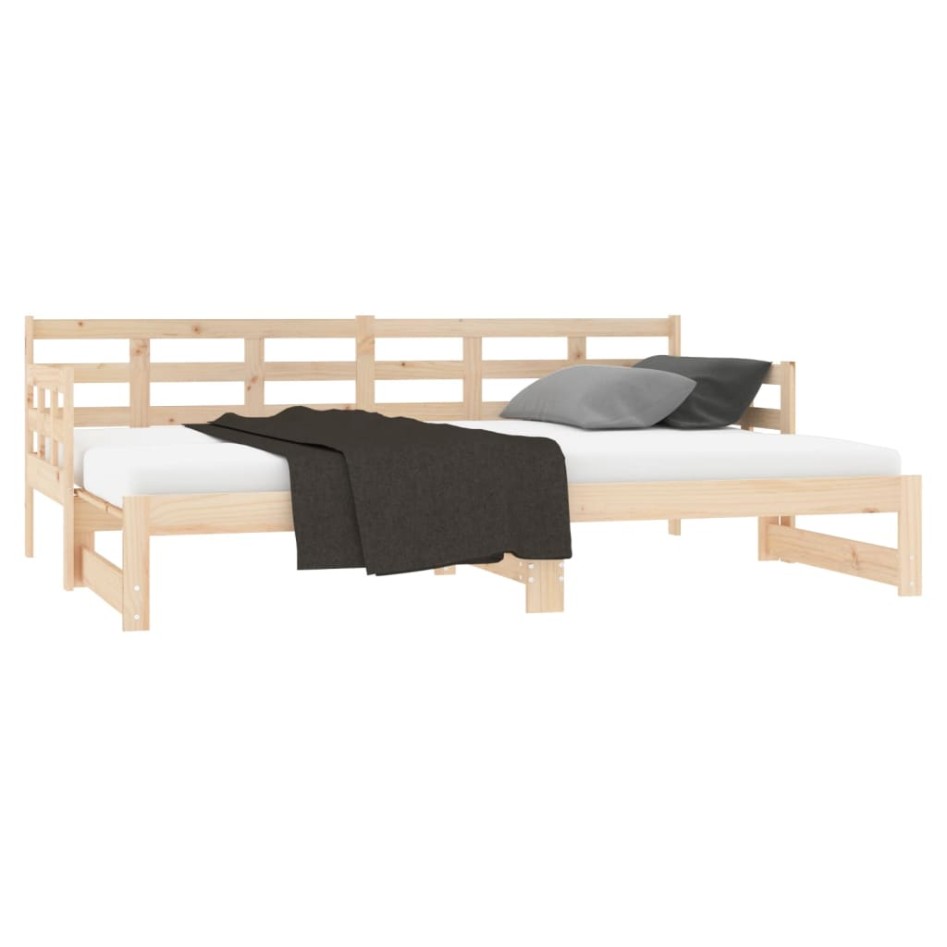 Sofá cama extraíble madera maciza de pino 2x(90x190)