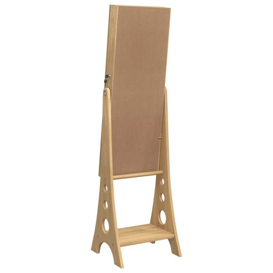 Espejo de pie con joyero y luces