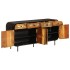 Aparador de madera maciza reciclada y metal 140x35x70