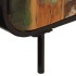 Aparador de madera maciza reciclada y metal 140x35x70