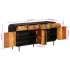Aparador de madera maciza reciclada y metal 140x35x70