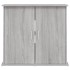 Soporte para acuario madera ingeniería gris Sonoma 81x36x73