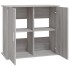 Soporte para acuario madera ingeniería gris Sonoma 81x36x73