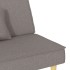 Sofá cama de tela gris