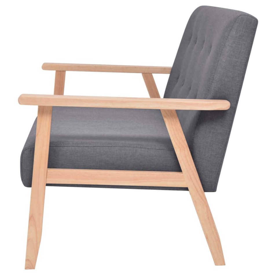 Sofá de 2 plazas tela gris