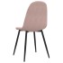Sillas de comedor 2 unidades terciopelo