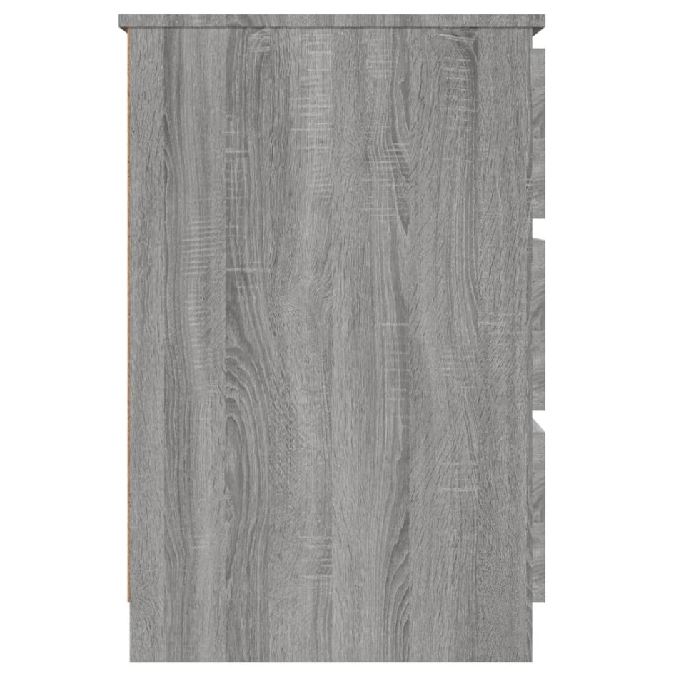 Escritorio de madera contrachapada gris Sonoma 140x50x77
