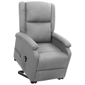 Sillón elevable tela gris