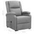 Sillón elevable tela gris
