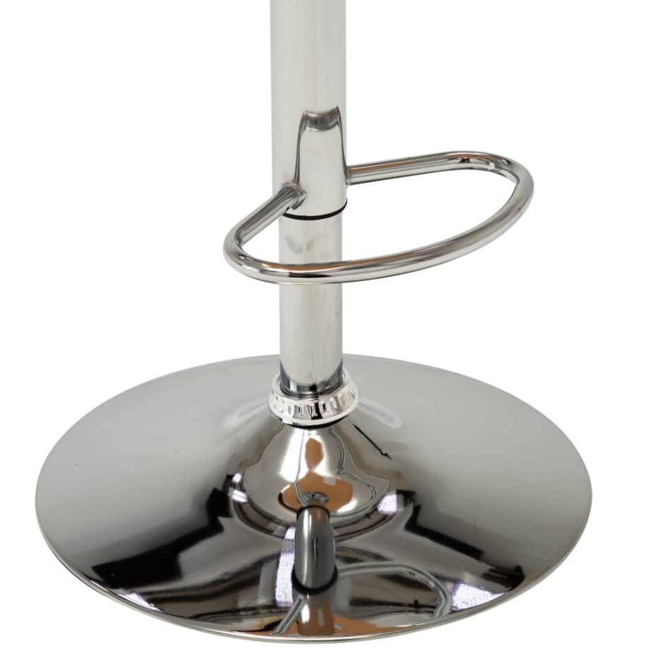 Taburete de cocina de madera curvada y cuero sintético