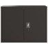 Armario archivador de acero negro 90x40x70