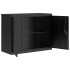 Armario archivador de acero negro 90x40x70