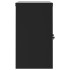Armario archivador de acero negro 90x40x70