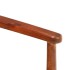 Sillón madera maciza acacia y cuero auténtico