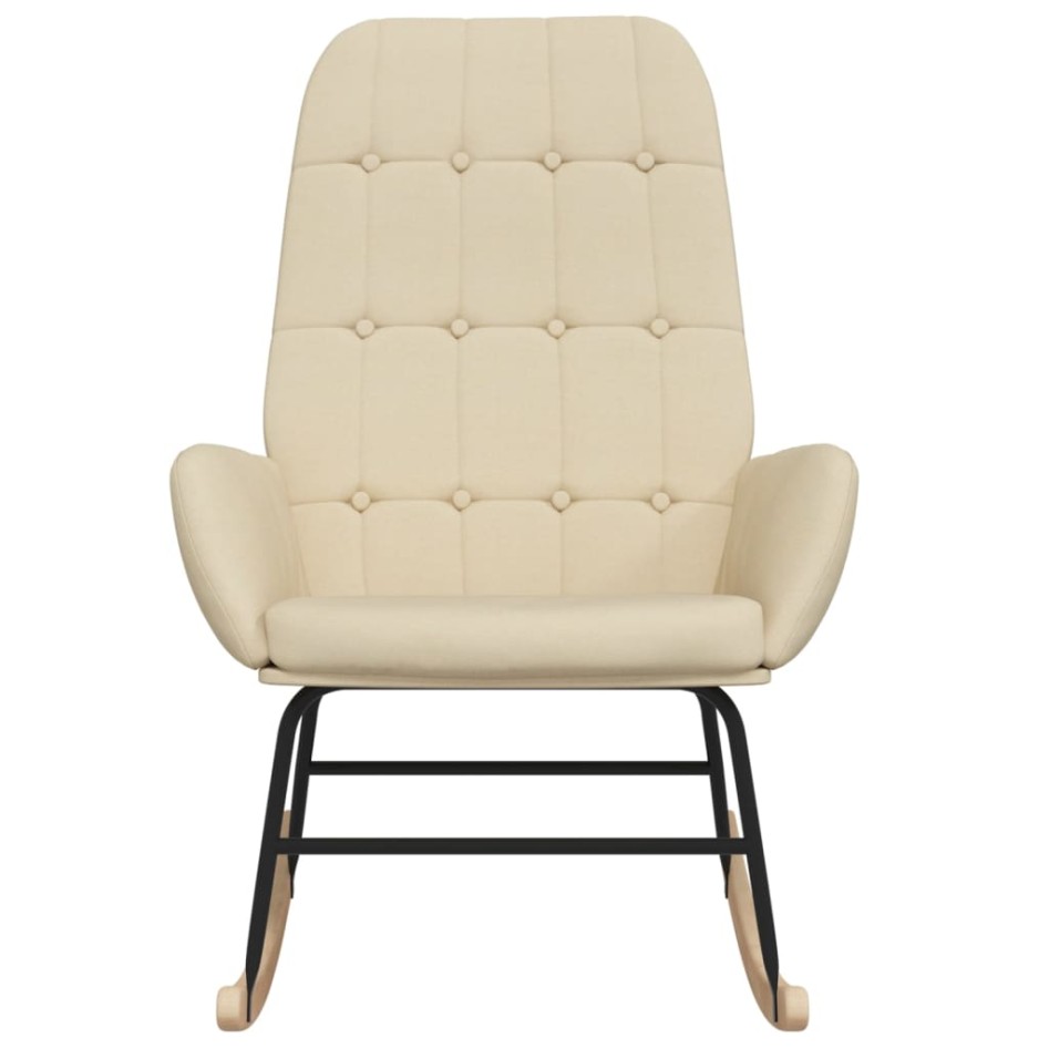 Silla mecedora de tela color