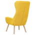 Sillón de relax de tela amarillo