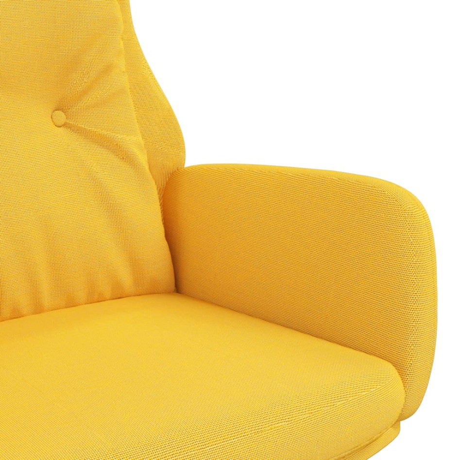 Sillón de relax de tela amarillo