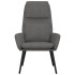 Sillón de relax de tela gris