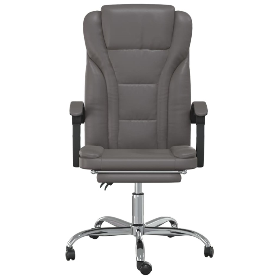 Silla de oficina reclinable cuero sintético