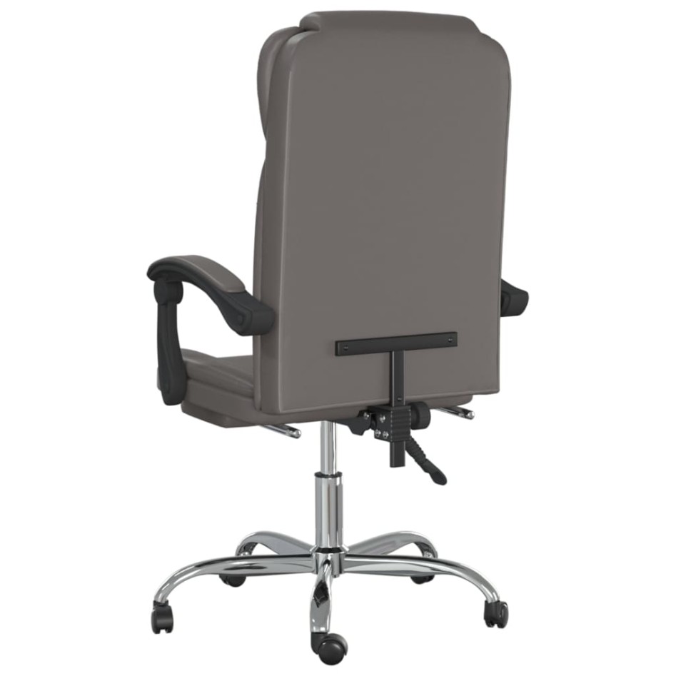 Silla de oficina reclinable cuero sintético