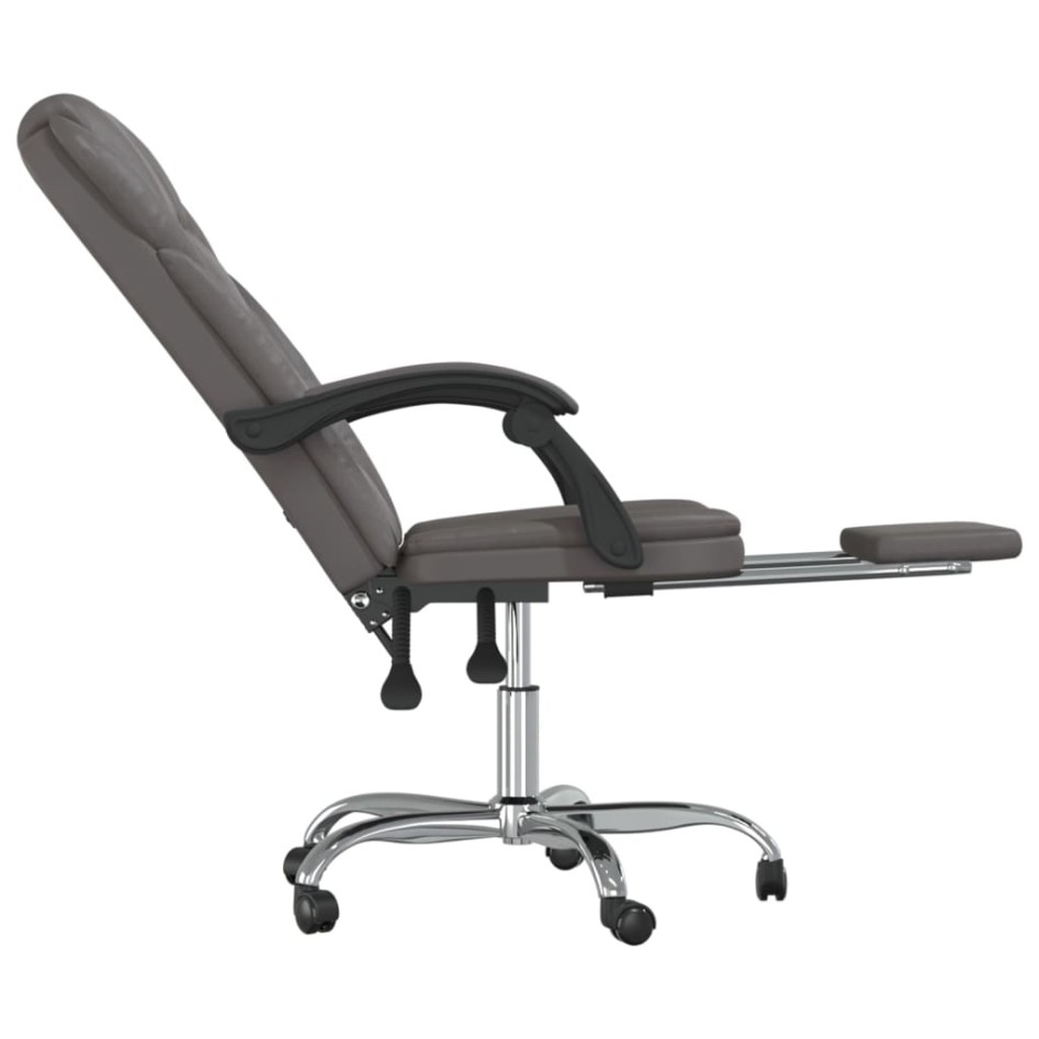 Silla de oficina reclinable cuero sintético