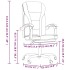 Silla de oficina reclinable cuero sintético