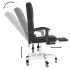 Silla de oficina reclinable masaje cuero sintético
