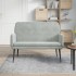 Banco de terciopelo gris claro 108x79x79