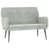 Banco de terciopelo gris claro 108x79x79
