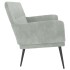 Banco de terciopelo gris claro 108x79x79
