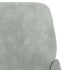 Banco de terciopelo gris claro 108x79x79