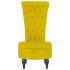 Sillón de respaldo alto con botones terciopelo