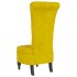 Sillón de respaldo alto con botones terciopelo