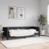 Sofá cama sin colchón tela negro 80x200