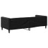 Sofá cama sin colchón tela negro 80x200