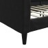 Sofá cama sin colchón tela negro 80x200