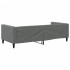 Sofá cama sin colchón tela gris oscuro 90x190