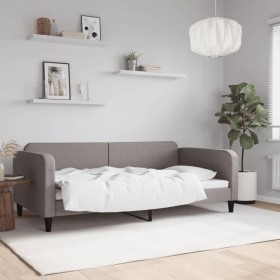 Sofá cama sin colchón tela gris taupe 100x200