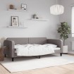 Sofá cama sin colchón tela gris taupe 100x200 cm