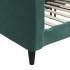Sofá cama sin colchón terciopelo verde oscuro
