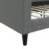 Sofá cama sin colchón tela gris oscuro 100x200