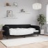 Sofá cama sin colchón terciopelo negro 100x200