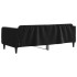 Sofá cama sin colchón terciopelo negro 100x200