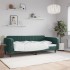 Sofá cama sin colchón terciopelo verde oscuro 100x200