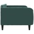 Sofá cama sin colchón terciopelo verde oscuro 100x200