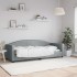 Sofá cama sin colchón tela gris claro 80x200