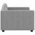 Sofá cama sin colchón tela gris claro 80x200