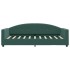 Sofá cama sin colchón terciopelo verde oscuro 80x200